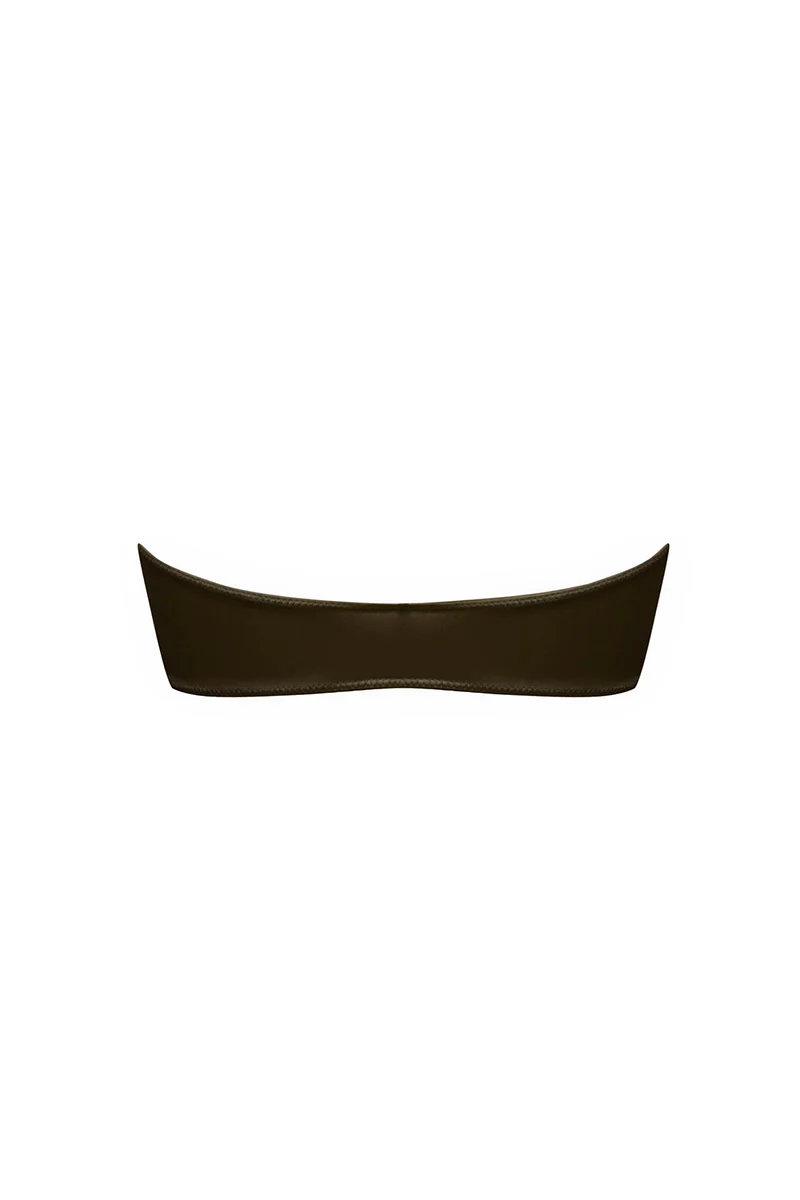 Brązowa góra od kostiumu typu bandeau Kawai - Image 4