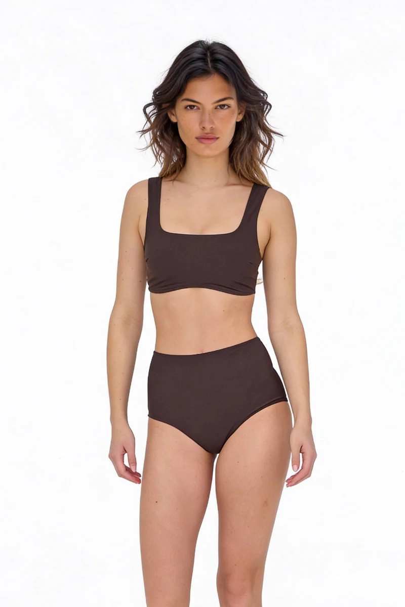 Brązowy top bikini Sora - Image 3