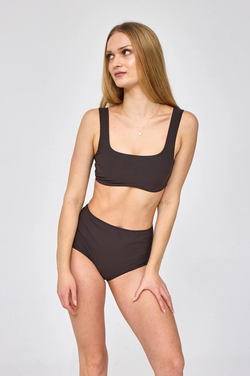 Brązowy top bikini Sora - Image 4