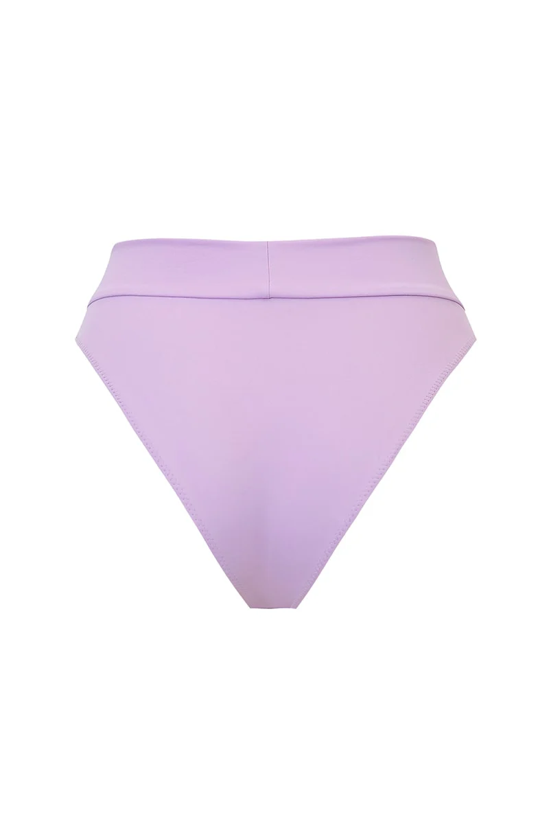 Fioletowy dół od bikini z wysokim stanem Kawai - Image 3