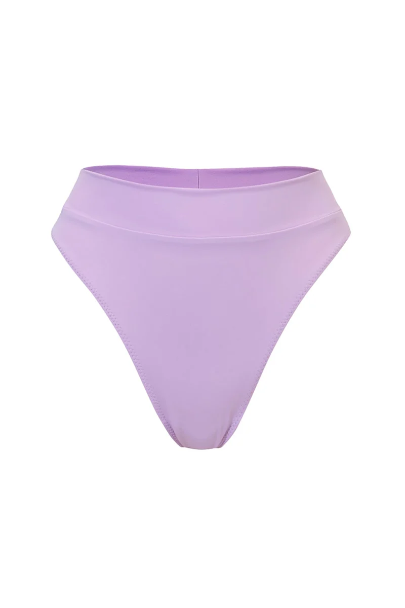 Fioletowy dół od bikini z wysokim stanem Kawai - Image 4