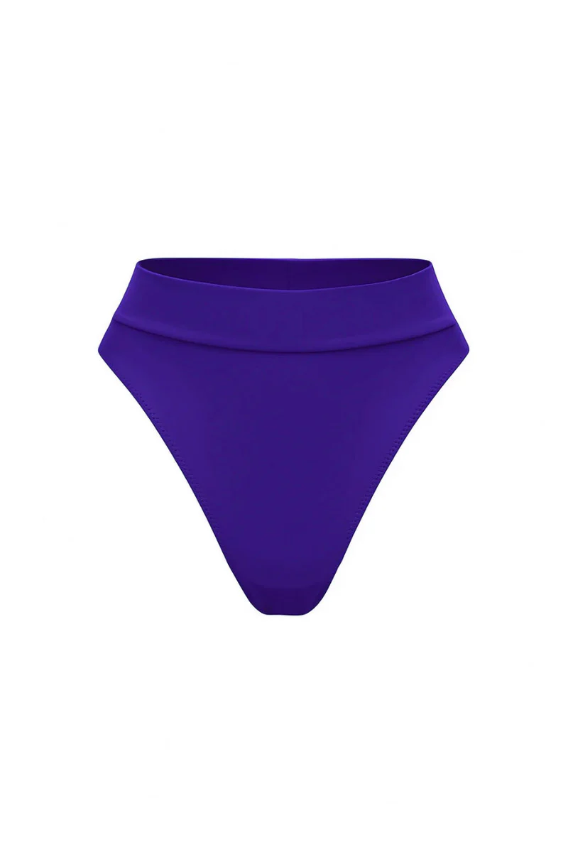 Fioletowy dół od bikini z wysokim stanem Kawai